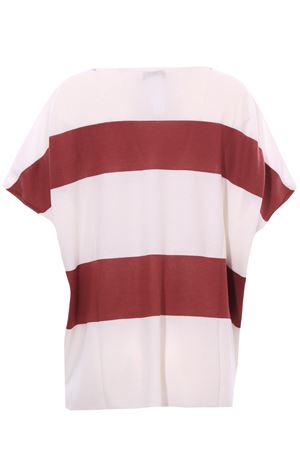 Striped v-neck FABIANA FILIPPI | MAD273W011H301VR1